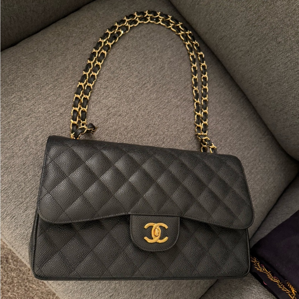Chanel Black Quilted Leather Bag
